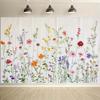 2D Flat Multicolor Wildflower Backdrop, Aesthetic Floral Background for Studio & Portrait Photoshoot
