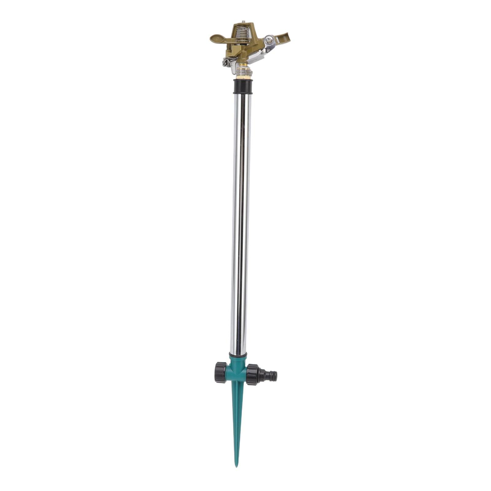 Garden Sprinkler Automatic 360 Degree Rotating 2 Modes Adjustable Zinc Alloy Lawn Sprinkler For Gardens