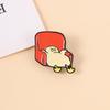 Cute Raccoon Knight Frog Enamel Pins Bachelor's Hat Cat Kermit Flork Animal Brooches Lapel Badge Jewelry Gifts for Friends