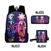 3Dsundropfnaf Backpack Student School Bag Crossbody Bag Pencil Bag Three-Piece Trend