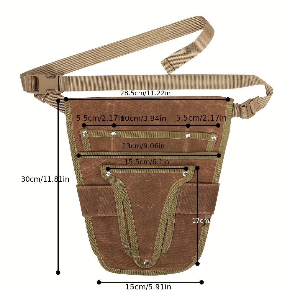 [Garden Tool Belt] Garden Tool Belt - Garden Canvas Belt - Tool Bag with Multiple Pocket Storage - Portable Men Women Tool Bag