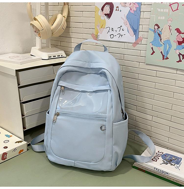 School Bag Summer Korean Ins Sweet Girl Transparent Pain High Value Junior High School