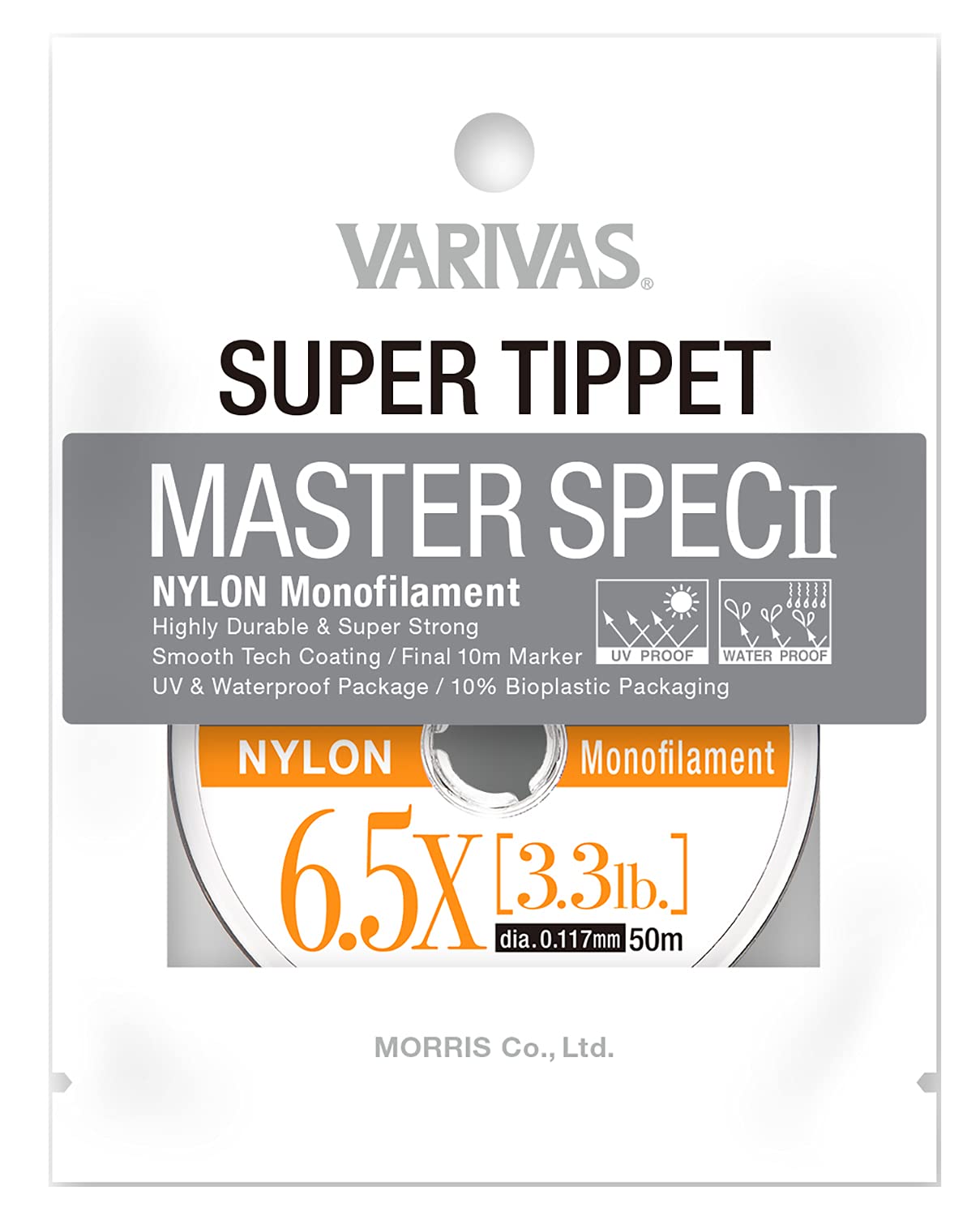 

VARIVAS Super Tippet Master Spec II нейлон 50 м натуральный 6.5X 3.3LB