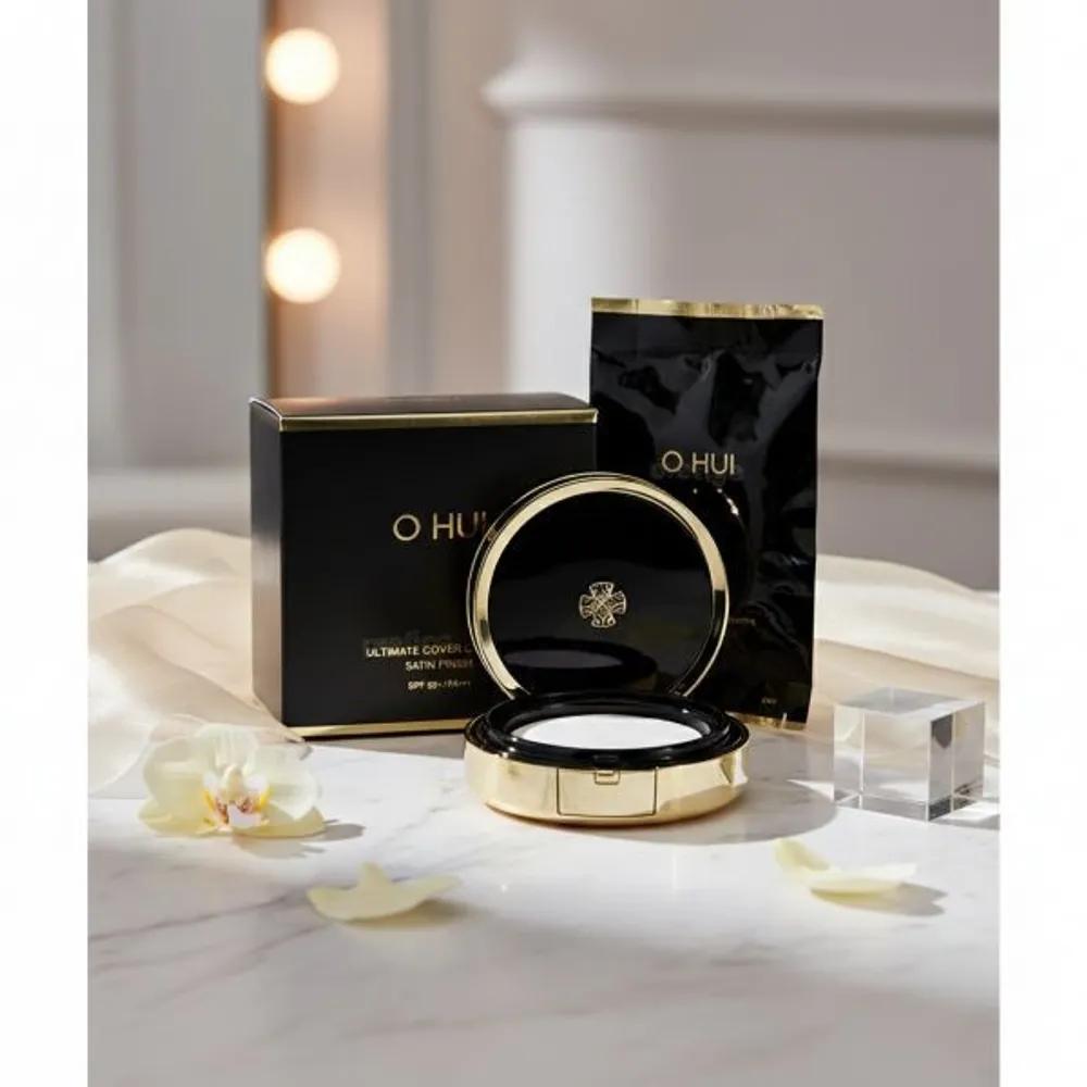 

Ohui Ultimate Cover Cushion Сатиновый финиш Основной продукт 15 г Сменный блок 15 г 380764 Подушечка для макияжа 02 Honey Beige