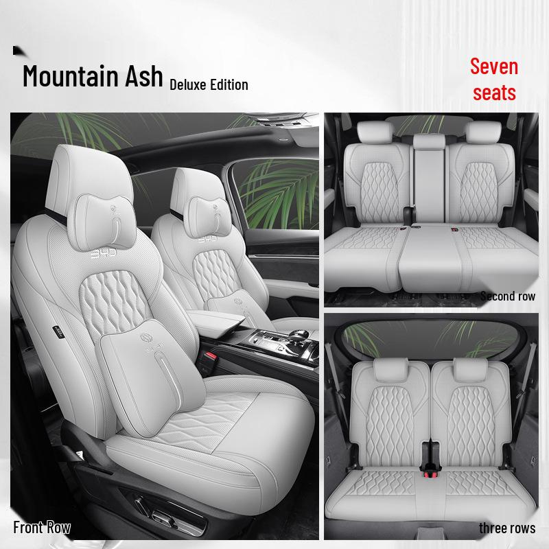 BYD Tang Full Leather Car Seat Cushion: Fits 5, 6, 7-Seater Models