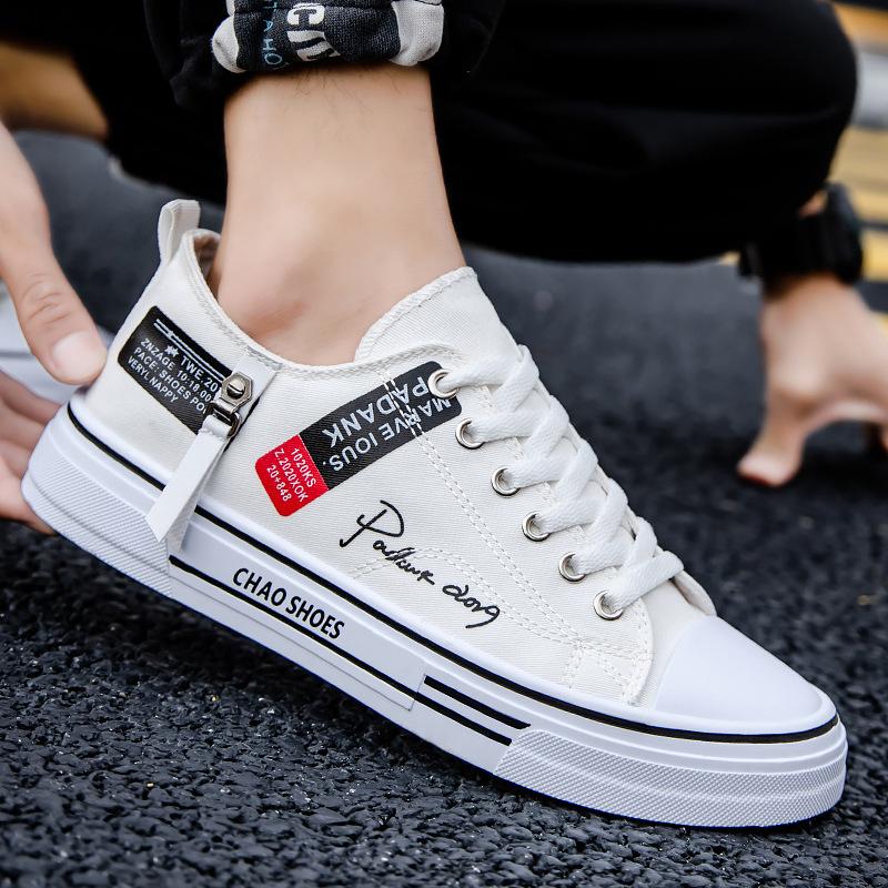 Scarpe di tela basse di tendenza Scarpe casual da strada alla moda da uomo Scarpe da ginnastica hip-hop per adolescenti