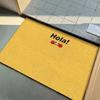 Simple Solid Color Welcome Rug Entry Door Mat Pvc Anti-slip Foot Mat Entrance Foyer Dust Removal Carpet Silk Ring Rugs Fussmatte
