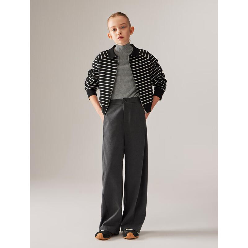 ELLE KIDS Girls' Autumn Curved Leg Casual Pants