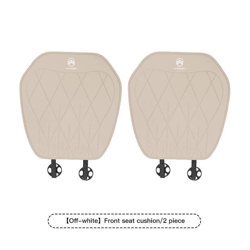 Soft Ventilate Car Seat Protection Pad Nappa Leather Accessories For Citroen C4 C3 C5 C5X e-C4 X e-C3 C-Elysee Berlingo C1 C6 C2