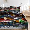 Lego Heroes Bedding 3 Piece Set HD Print Duvet Cover Pillowcases for Teens Adult Bedroom Decoration Christmas Gift