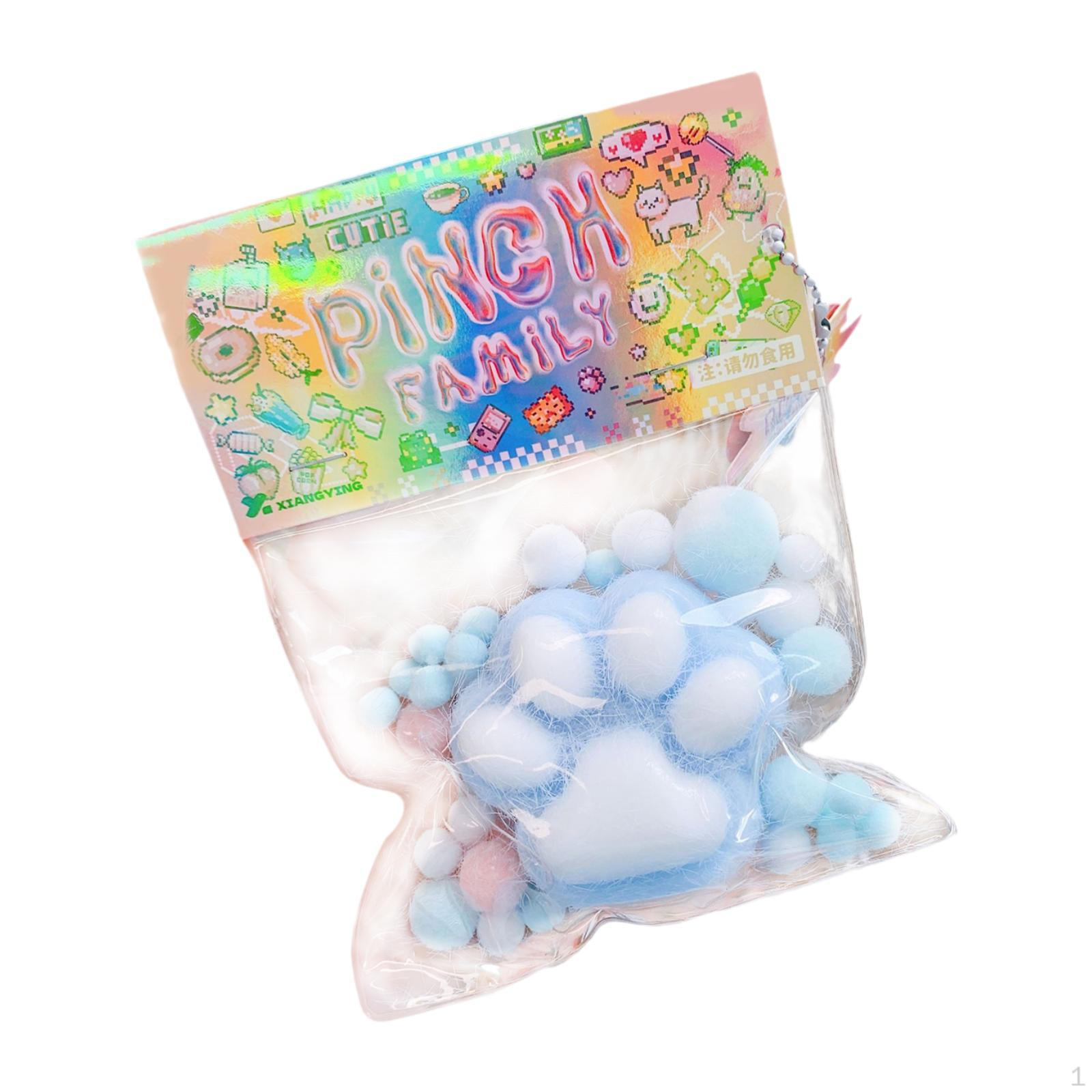 Мягкая игрушка «Кошачья лапка» Новинка для вечеринок Небьющаяся Милая Форма Фиджет синий