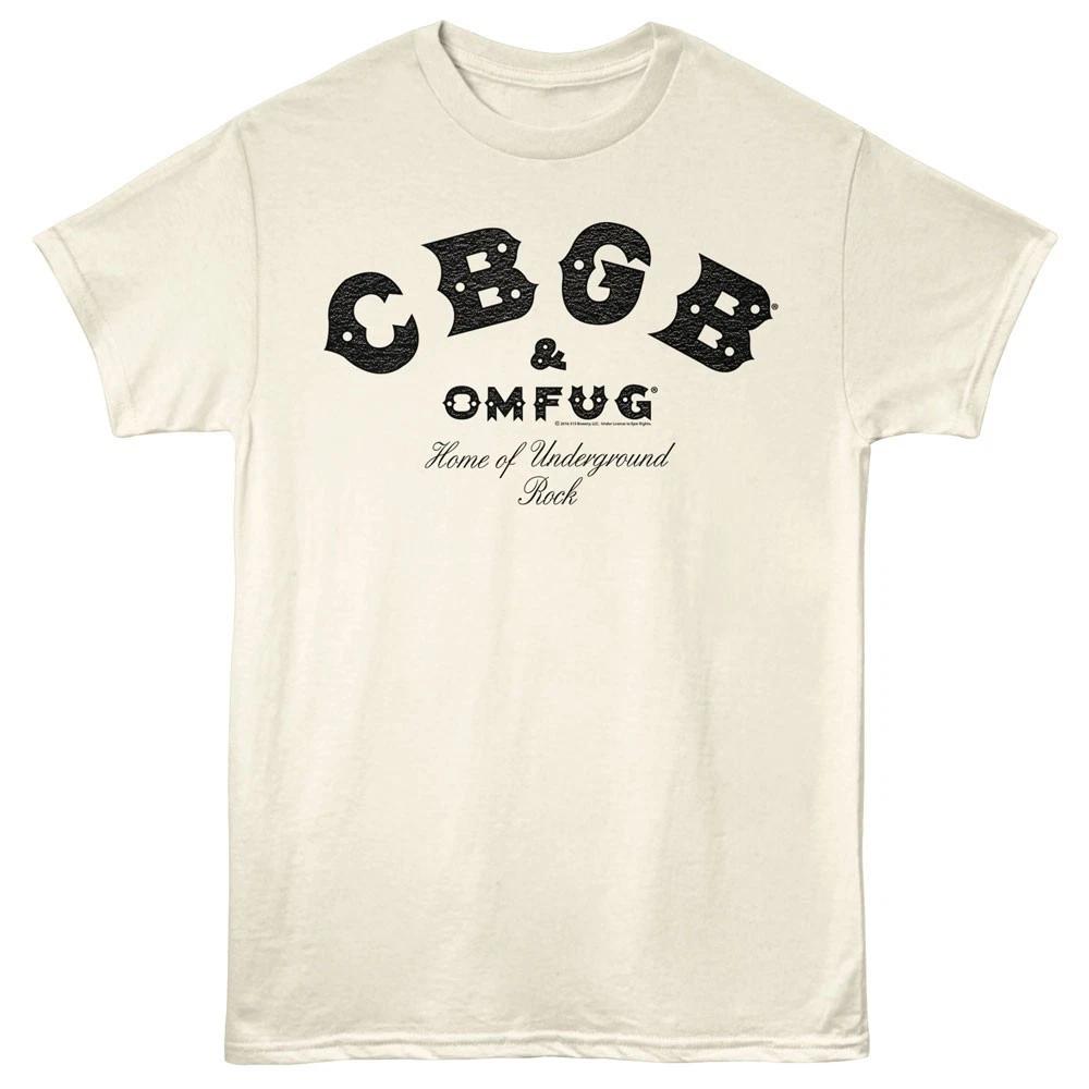 CBGB & OMFUG Home Of Underground Rock Black Logo Men's T Shirt Music Merch
