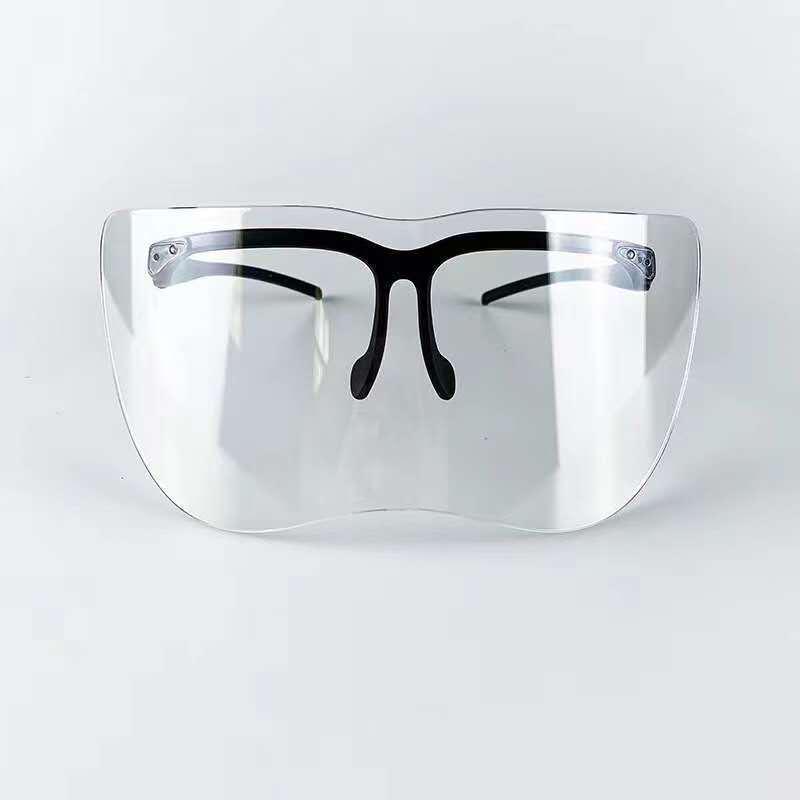 Black Frame Butterfly Face Shield Goggles - Anti-Sand & Splash, Clear Protection