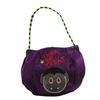 Halloween Trick or Treat Bucket 9.8x5.9 Inch Pumpkin Witch Black Cat Plush Tote