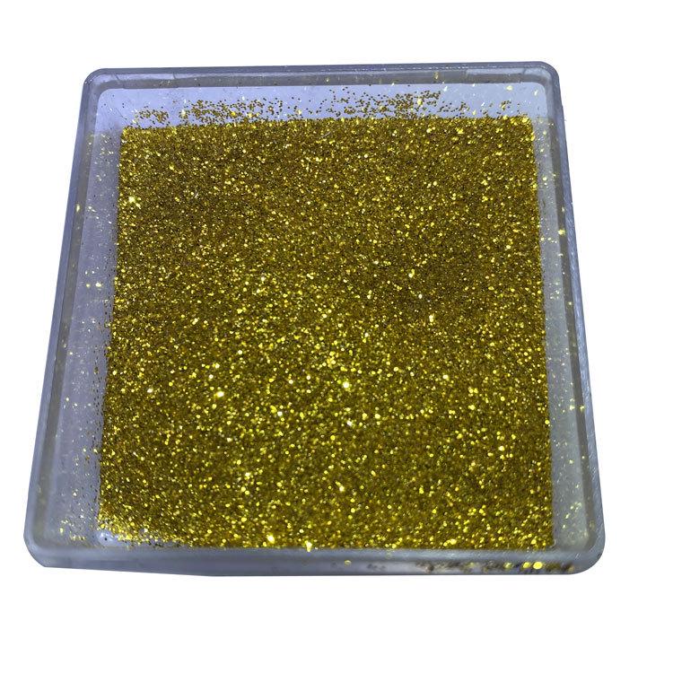 50ml Gold Glitter Powder with Flakes for Children's DIY Projects - Bright, Shiny Powder for Painting and Cross Stitch
