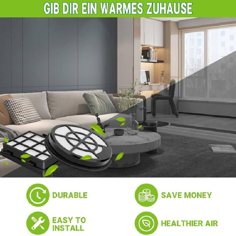 For Bosch Bbz152ef Series 2 Hepa Filter Replacement Kit With Inlet And Outlet Filters For Home Use