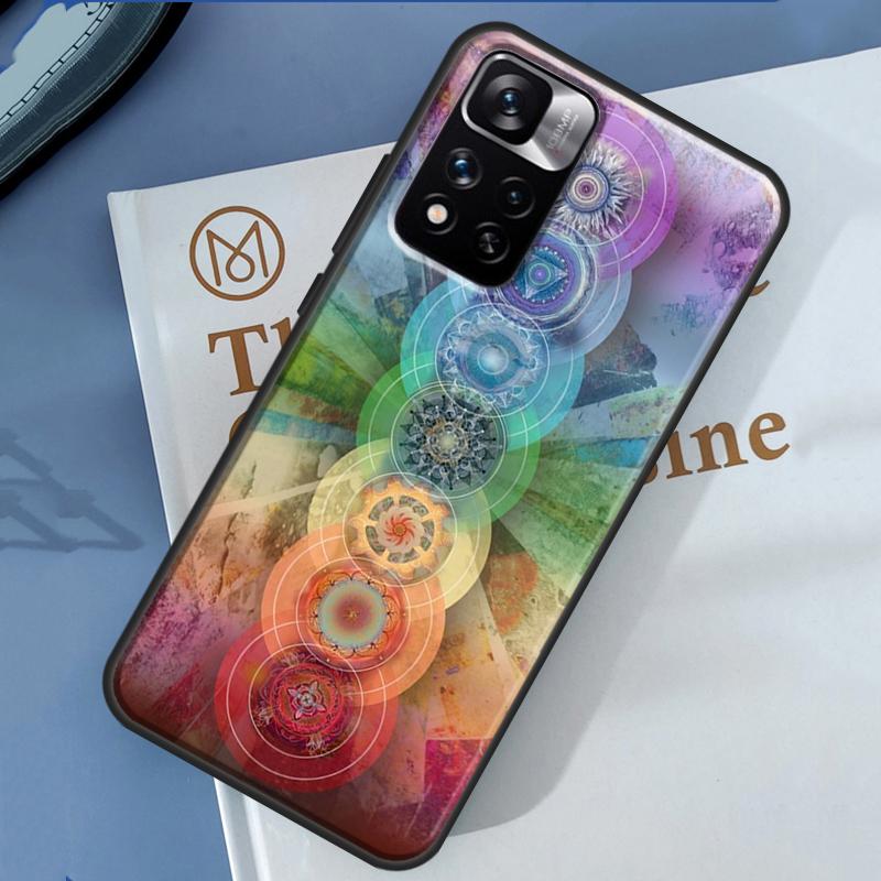 Mandala Chakra Yoga Case For Xiaomi Redmi Note 13 12 11 9 10 14 Pro 9S 10S 11S 12S Redmi 14C 10C 12C 13C Cover
