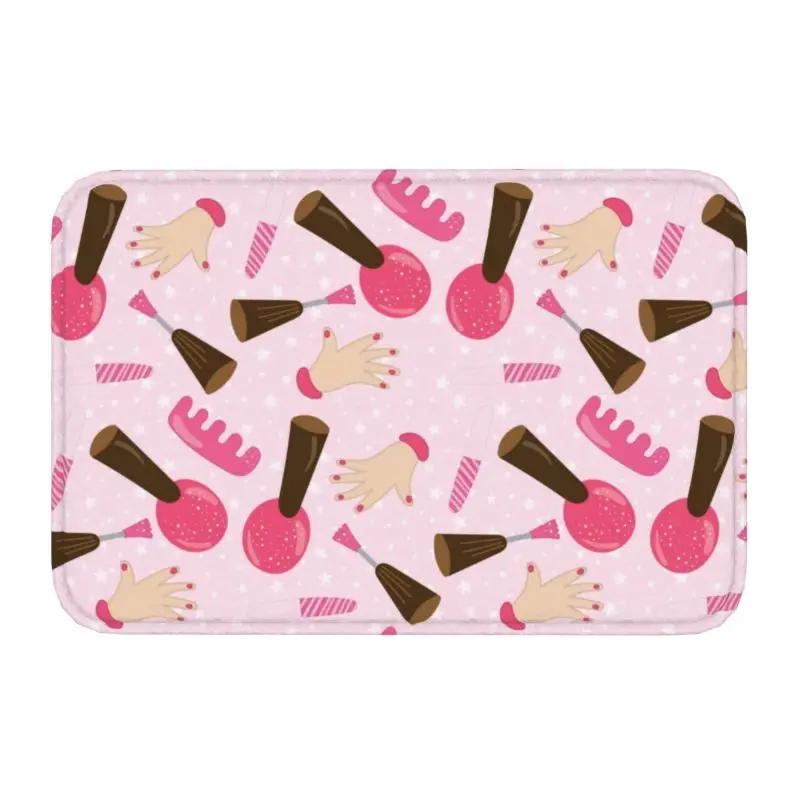 Nails Polish Eat Sleep Repeat Front Door Floor Entrance Mat Outdoor Tech Funny Quotes Bathroom Kitchen Doormat Garage Carpet Rug