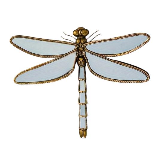 Wall Mirror Dragonfly Butterflies Design Decorative Sculpture Living Room Bedroom Hallway Functional Reflective Art Home Decor