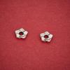 S925 Sterling Silver Retro Flower Spacer Beads for DIY Crystal Pearl Bracelets