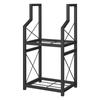 Firewood Holder, 2 Tiers Fireplace Storage Log Rack Holder Wood Storage For Indoor Fireplace, Wood Stove or Outdoor Patio Firewood Rack