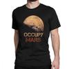 Occupy Mars T Shirt Spacex Starman T-Shirt Men Elon Musk Falcon Heavy 9 Short Sleeve Novelty Tees Crewneck 100% Cotton Clothes