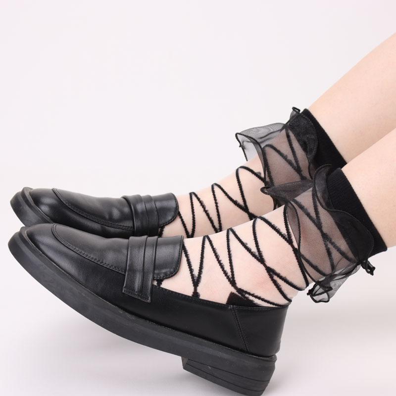 Ladies Summer Thin Fashionable New Lace Crystal Stockings