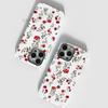 Double-layer Processed French Rose Floral MagSafe Magnetic Suction iPhone17 Mobile Phone Case Anti-drop Protective Case