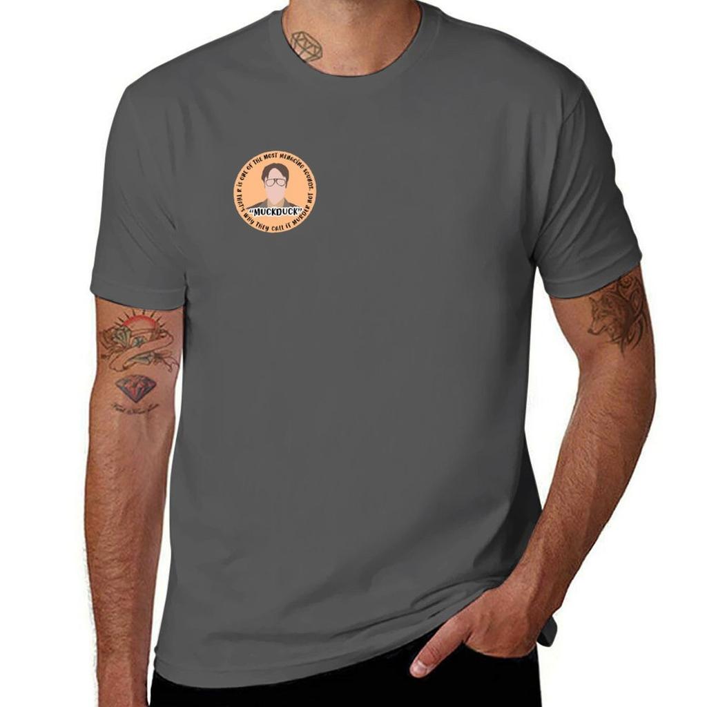 Muckduck Dwight Schrute Tshirt Long Lasting Casual Tshirt