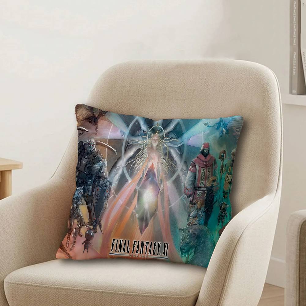 Final Fantasy Video Game Pillowcase toon Gift Cushion Cover Bedroom Home Sofa Chair Seat Decor pillow case