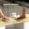 Mobile da Cucina con Cassetto, Armadietto e Ripiano Regolabile, Bianco