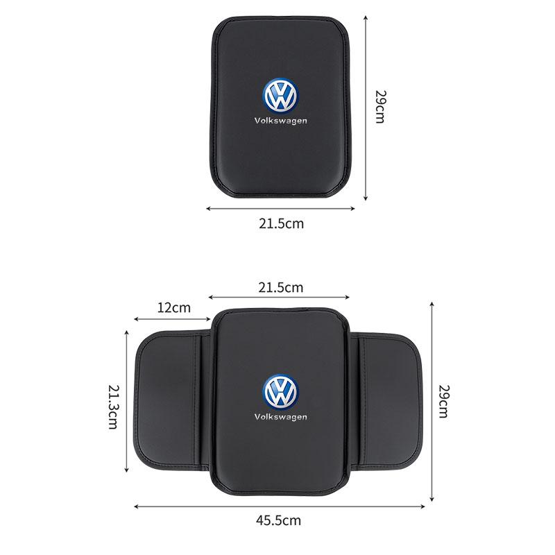 Keyring,Car Center Console Armrest Box Mat Leather Cushion Protector Cover for VW Volkswagen Golf 7 8 MK8 ID.3 4 6 Polo Tiguan Zy7