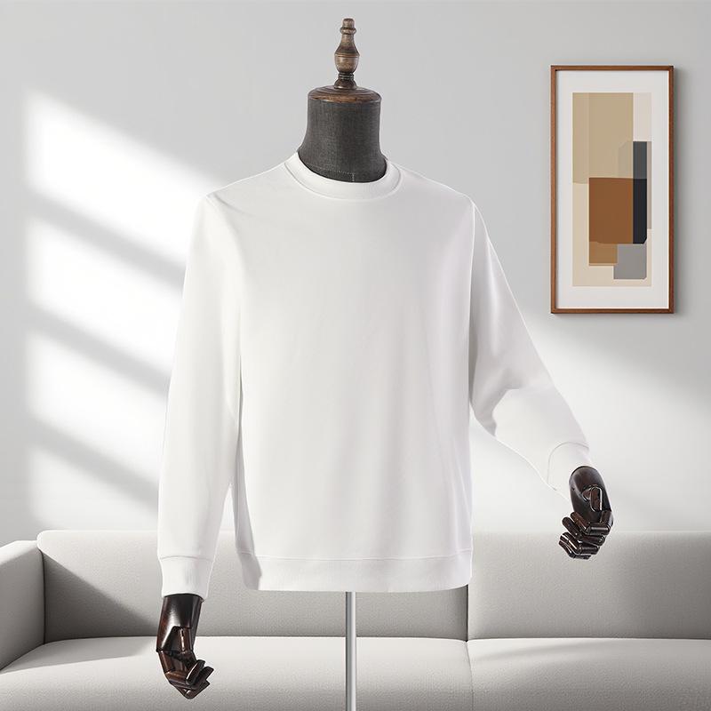 

Men s Autumn 320g Round Neck Embroidered Hoodie with Korean Style Print Logo XL