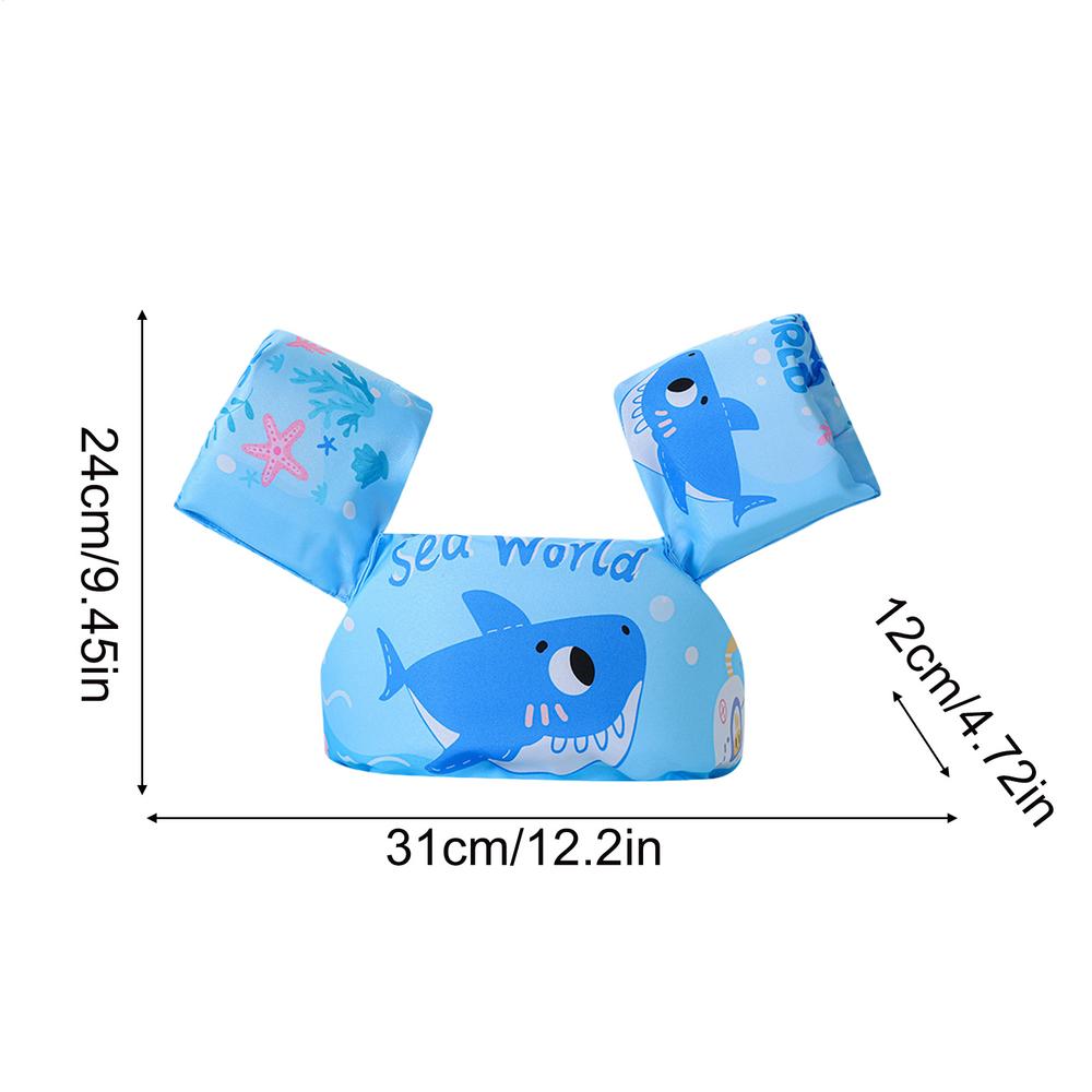 Toddler Cartoon Pool Floats Buoyancy Vest Swimming Wing Ring Swim Arm Airproof Breathable Adjustable Armband Swimsuit Foam Toy