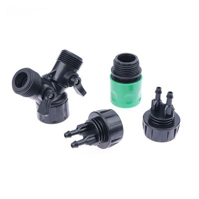 4-Way Splitter Drip Irrigation Tap Adapter For Garden 1/4'' Hose Automatic Watering System Kit Bonsai Pot Plant Greenhouse