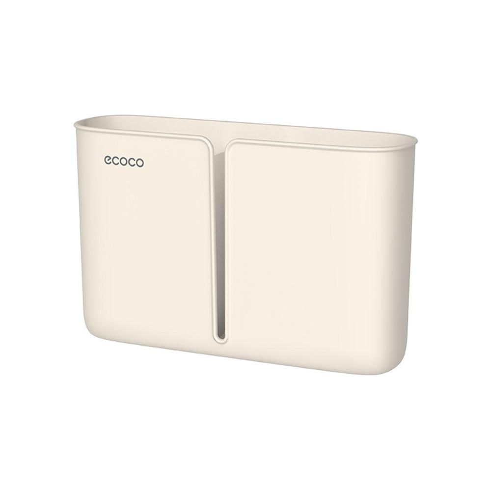 

Plastic Trash Bag Container Nail-Free Cling Film Rack Trash Bags Dispenser Bathroom бежевый