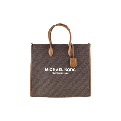 Michael Kors MK Mirella Monogramm-Print Abnehmbarer Schultergurt Tragetasche Damen Tote Braun 35F2G7ZT3B-BROWN