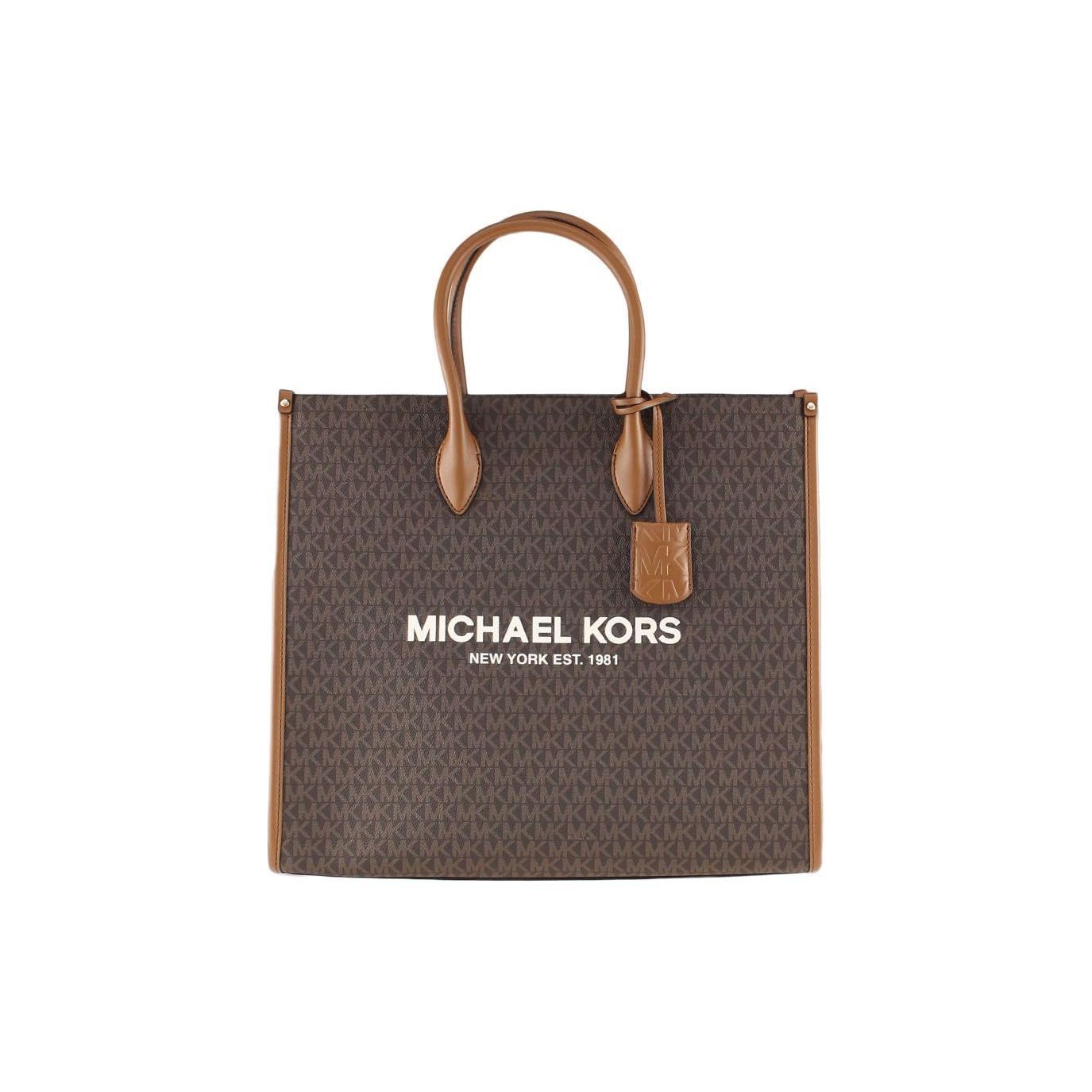 

Michael Kors MK Mirella Monogram Print Detachable Shoulder Strap Tote Bag Women Tote Brown 35F2G7ZT3B-BROWN Basic Set (Bag+Dust Bag)