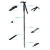 Regulable Aluminum Hiking Stick Portables Ergonomic Bents Handle Trekking Poles for Hiking and Outdoor