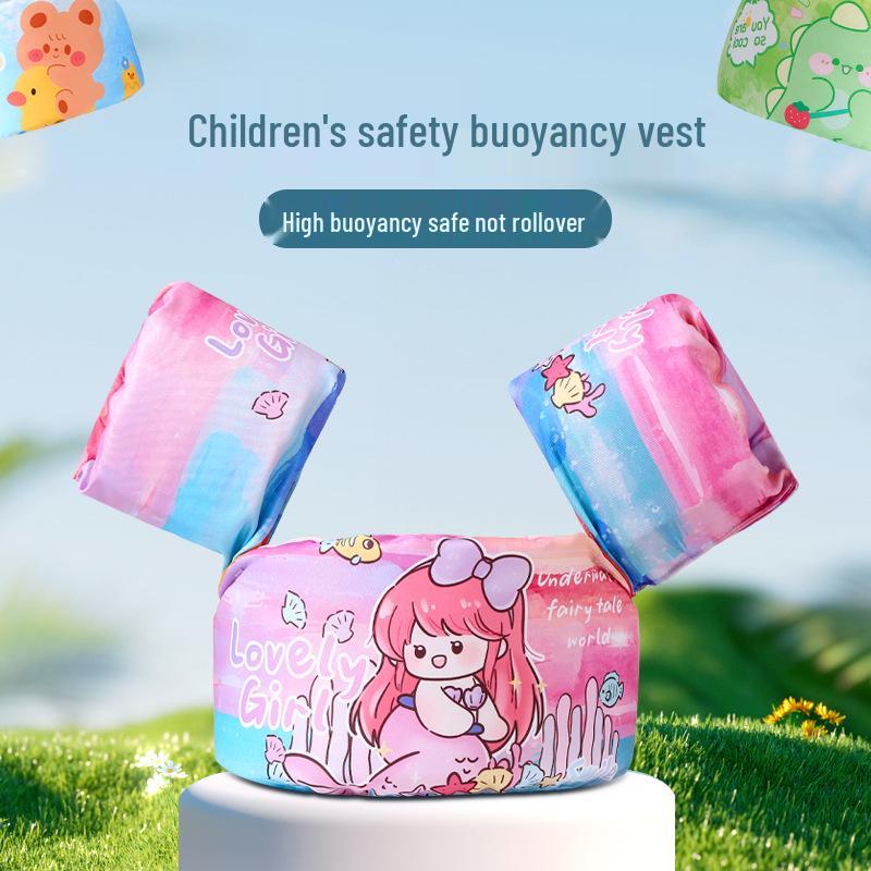 Toddler Swim Floats: Cartoon Armbands & Life Jackets