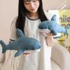 Blue Shark Pillow Plush Doll Big Shark Doll Home Pillow Girl Soothing Ragdoll