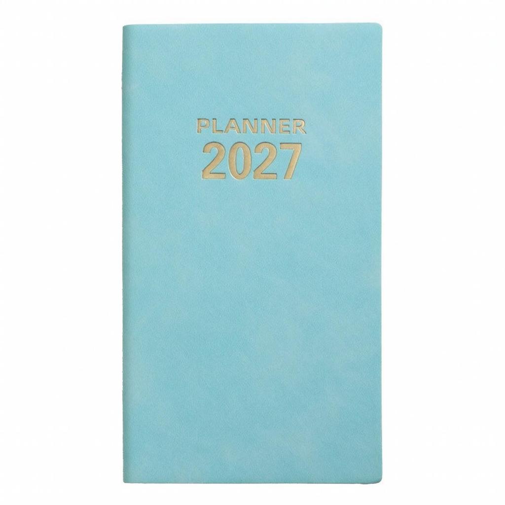 English Daily Planner Notebook Compact A6 Portable for Study