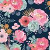 Rosenrote Blüte Selbstklebende Tapete Morden Floral Abziehen und Aufkleben Tapete Für Mädchenzimmer Kinderzimmer Wasserdichter Schrankaufkleber