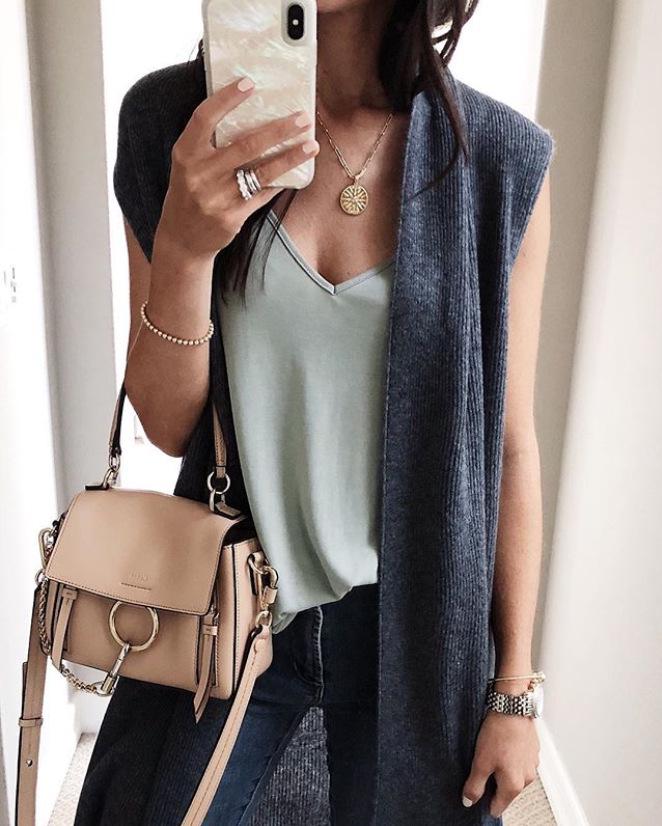 2024 Bestseller Solid Color Fashion Mid-length Vest - Six Colors, Four Sizes Model 8820