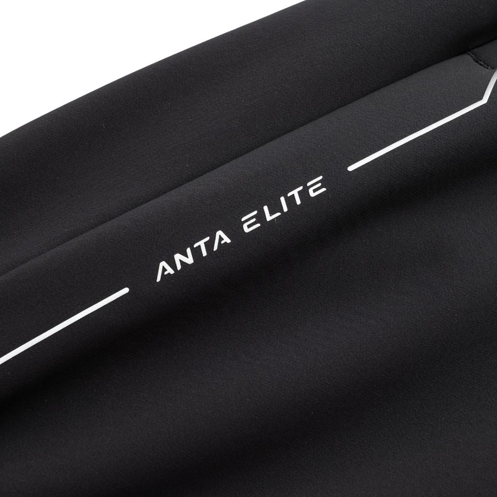 Anta Elite Training Series Mens Woven Sports Running Long Pants Men bottoms Basic-Black 952547508-3
