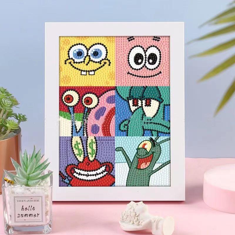 Kuromi Cartoon Diamond Painting Kit: Peace & Joy DIY Gift for Students and Kids.
