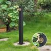 Garden Faucet Stainless Steel Outdoor Faucet Black Outdoor Stand Faucet Outdoor Mixer Column Tap Single Cold