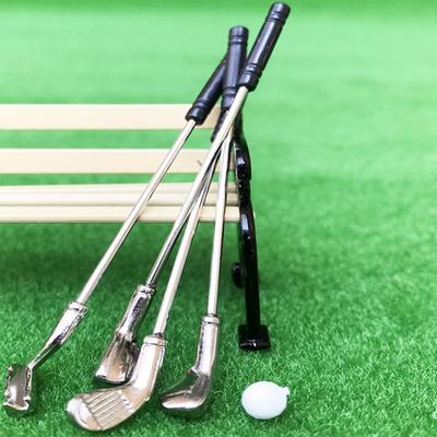5ks/set Dollhouse Golfové hole s 1 míčkem Příslušenství pro panenku Miniaturní příslušenství 6,5 cm Nejnovější výprodej dětská hračka