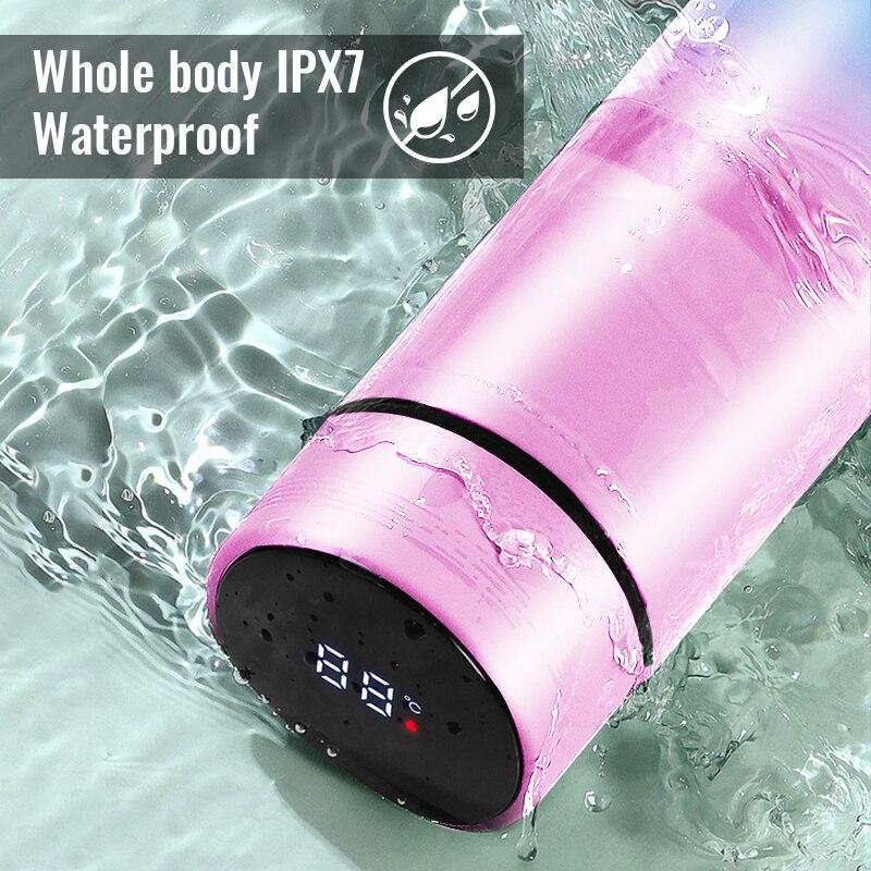 Inteligentní nerezová termoska s displejem teploty Chytrá láhev na vodu Vakuové baňky Termosky Šálek na kávu 500 ml