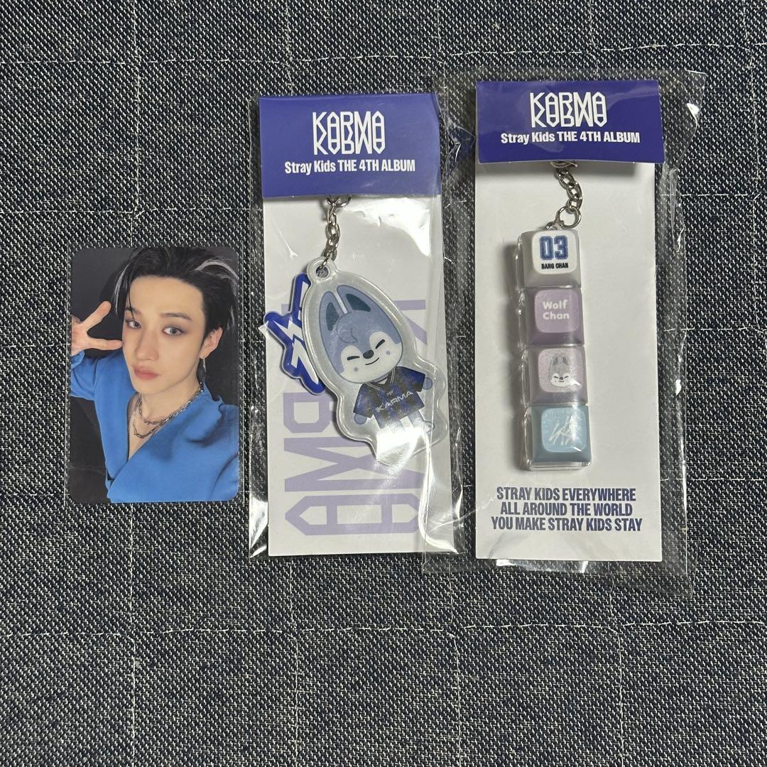 

[Б/У] Stray Kids KARMA POPUP Набор брелоков Волкчан